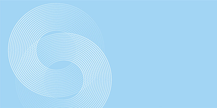 Background pastel colorful  blue and white gradations. Circle effect style geometric simple modern abstract nice
