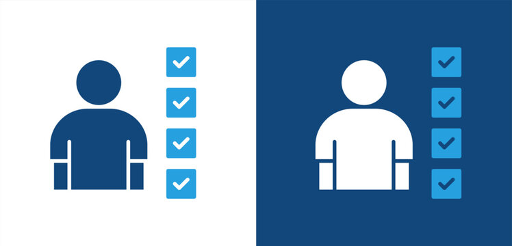 Resume icon, with light and dark background.