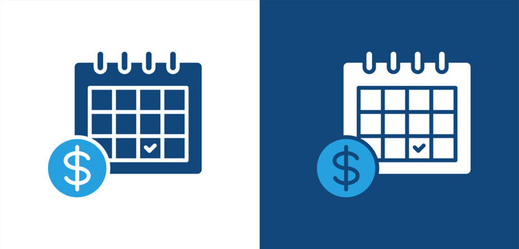 payment icon, with light and dark background.