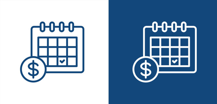 payment icon, with light and dark background.