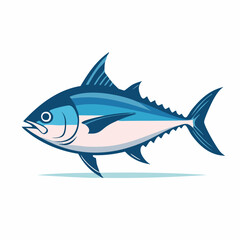 Fototapeta premium Stylized Tuna Fish Illustration