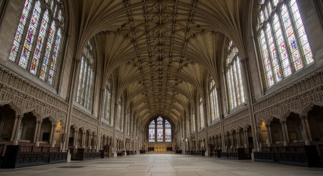 The interior of the Lady Chapel at Ely Cathedral in Cambridgeshire, England.