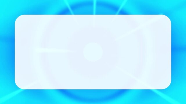 中心から円が広がる青色のクールな抽象モーション背景アニメーション（文字スペースあり）