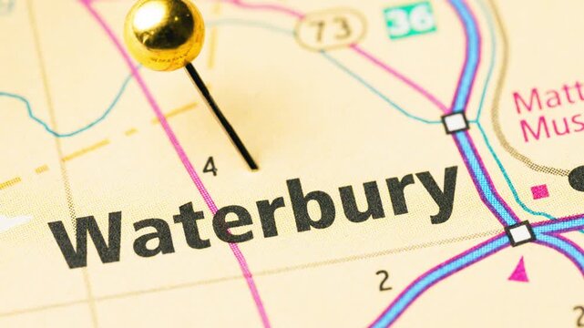 Waterbury Connecticut Map Brass City Location