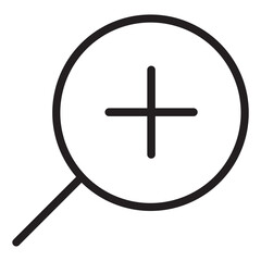 Fototapeta premium Minimal outline icon UI symbol