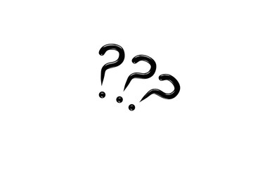 Fototapeta premium question mark, black, icon, PNG