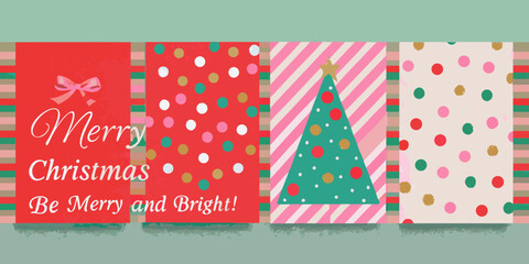 Festive christmas card collection with colorful patterns and holiday greetings high quality professional detailed modern © RanjanKumar