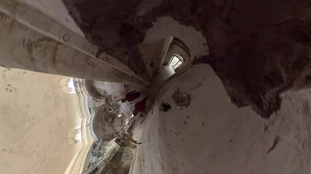 Tiny planet of an abandoned hacienda in mexico
