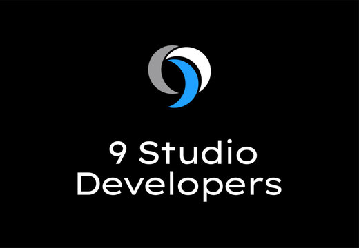 Professional Modern Minimalist Logo Design for 9 Studio Developers
