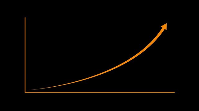 Arrow chart with new high revenue, growth earning business success report concept.