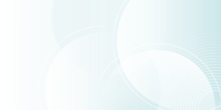 Abstract white and light blue background with elegant minimalist overlapping circles background with premium and modern model. simple background.