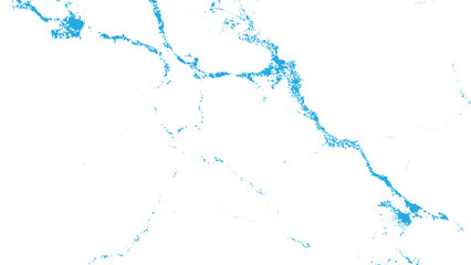 Blue water splashes on white background for design and creativity purposes only © Vector valley