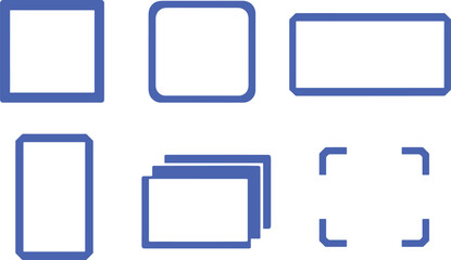 Fototapeta premium football ui frame silhouette set minimal layout shapes vector eps design