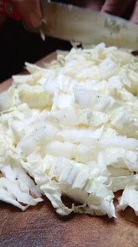 Food Preparation Slicing Chinese Cabbage