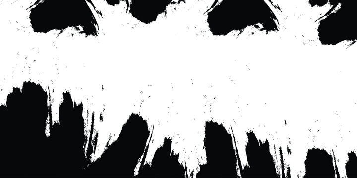 Abstract white distressed texture background with black elements, abstract