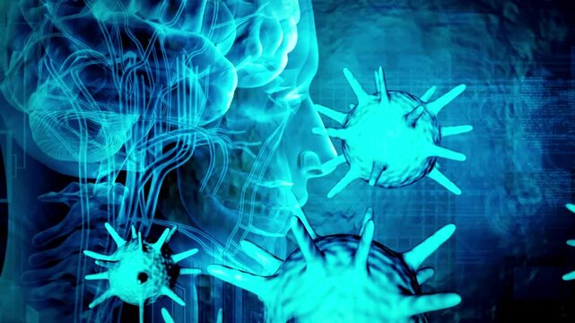 4K Ultra HD footage of a Hantavirus Orthohantavirus medical animation and outbreak alert dashboard displaying critical contagion statistics and public health biosecurity tracking.