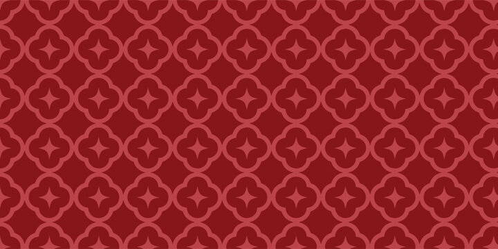 Chinese seamless pattern traditional style collection or japanese poster oriental geometric festive ornament for lunar Chinese new year decoration in Red and golden abstract asian  Vintage  background