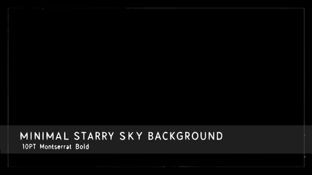 Minimal starry night sky background with scattered white stars dark and atmospheric high quality professional