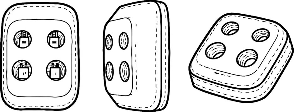 Vertical Line Autostereogram with Hidden Shapes