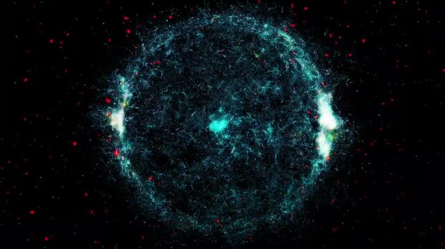 4K Ultra HD footage of a Hepatitis title animation featuring hepatic viral pathogen particles and dynamic medical typography design.