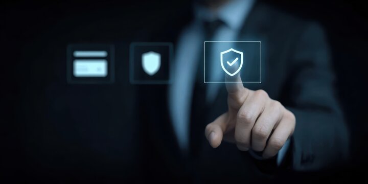 Monitors alert of a cyber security threat where an attack finds a vulnerability, but the defense prevents a breach of the secure mobile payment gateway now.