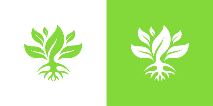 A creative logo Tree Green abstract vector logo design