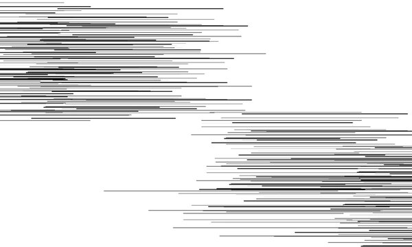 Horizontal motion speed lines for comic book illustration