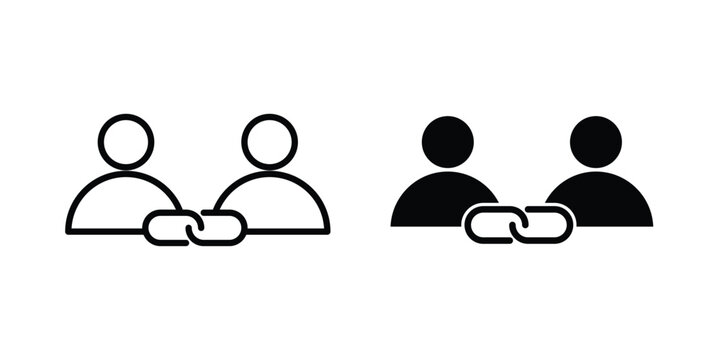 Affiliate link icon Illustration set Eps10