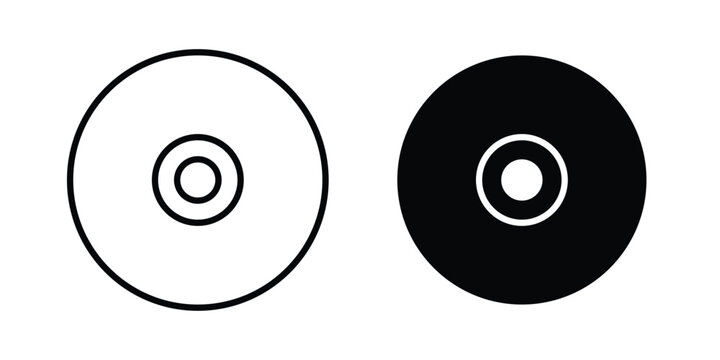 DVD icon Illustration set Eps10