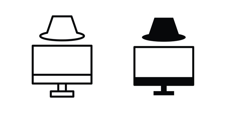 Hacker icon Illustration set Eps10