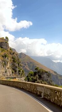 Amalfi Coast, Mediterranean Sea, Italy.