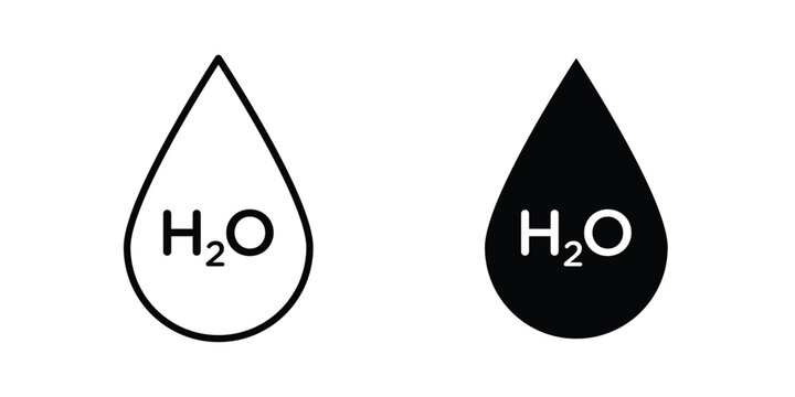 H2o icon Illustration set Eps10