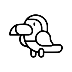 Fototapeta premium Toucan cartoon icon