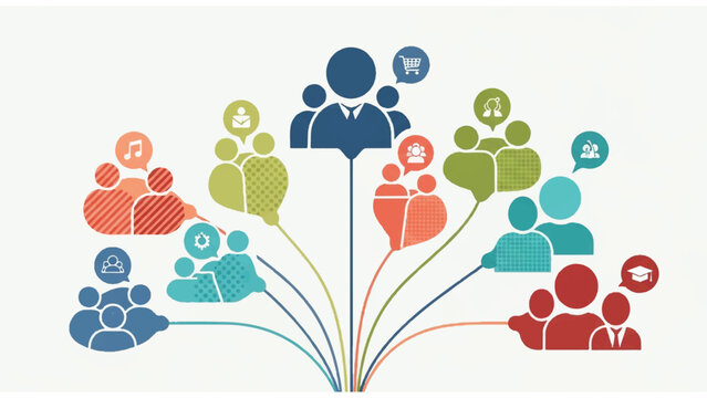 People connect teamwork community network.
