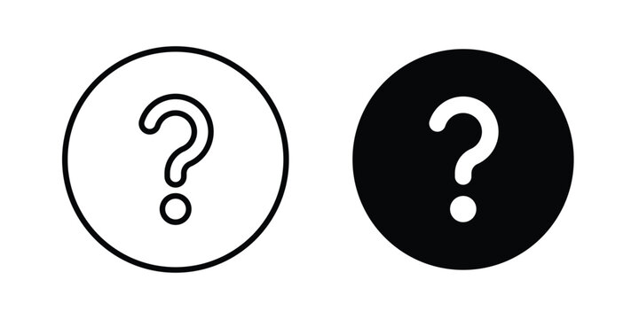 Question icon Illustration set Eps10