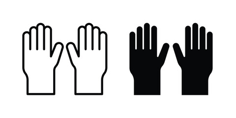 Obraz premium safety gloves icon Illustration set Eps10