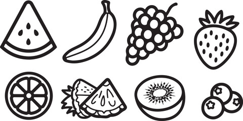 Vector icons set of fun and cute creatures and objects Vector © Nur