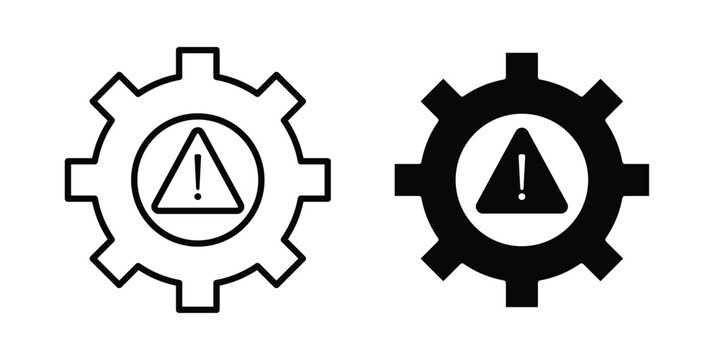 system failure icon Illustration set Eps10