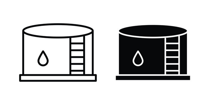Water tank icon Illustration set Eps10