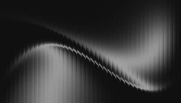 Abstract black and white smooth gradient ribbed glass backgrounds.