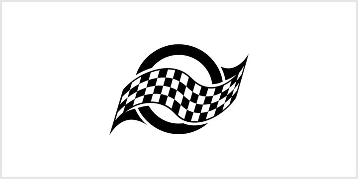 Racing Flag Emblem