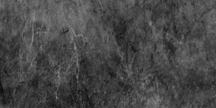 Dark black grunge background with textured stains and vignette wall effect. abstract black or dark gray rough grainy stone texture background. Background of blank natural aged wall backdrop vector.