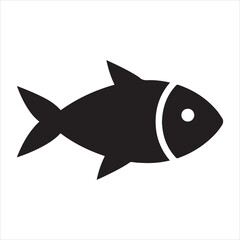 Obraz premium Fish or seafood flat icon for food apps and websites