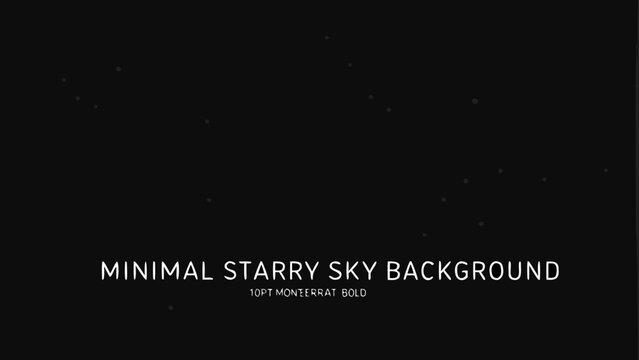 Minimal starry night sky background with scattered white stars and dark gradient high quality professional