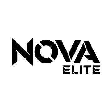 NOVA ELITE logo, sharp angular design, vector graphic