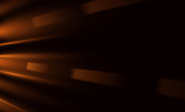 Abstract motion background featuring a orange light flare effects