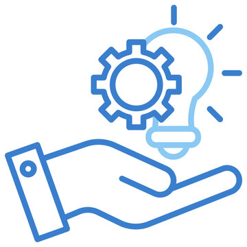 Idea Dual Tone Outline Icon