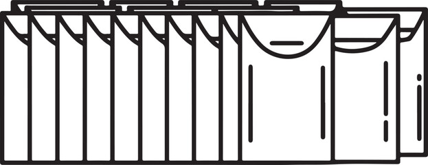 Black and white line art vector of piano keyboard with keys Vector © Nur