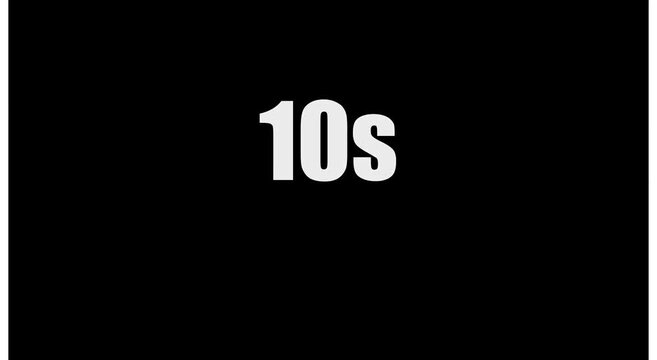 10s countdown timer motion for broadcast production animation