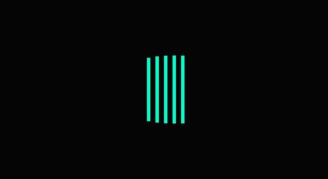Abstract digital audio equalizer bars pulsing motion animation